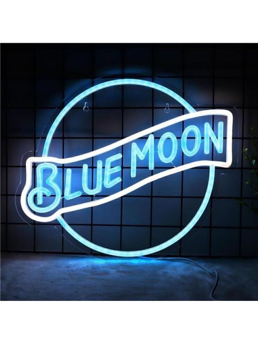 Blue Moon Beer Light LED Neon Sign Wall Decor Man Cave Restaurant Bar Party NEW